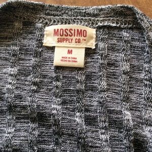 *NEW Black and white marled open front cardigan